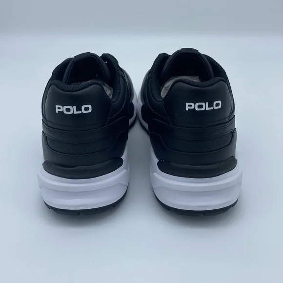 NWT Polo Ralph Lauren Men's Jogger Leather-Panel Sneakers Size 10 - Picture 4 of 11